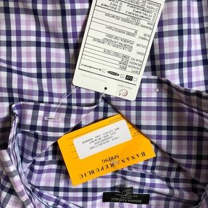 Banana Republic Shirts - New with tags purple and white banana republic Banana Republic Shirts - New with tags purple and white banana republic